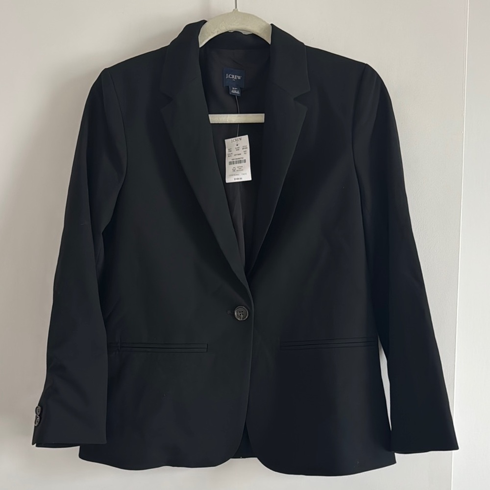 NWT Jcrew Classic Black Suit Blazer
